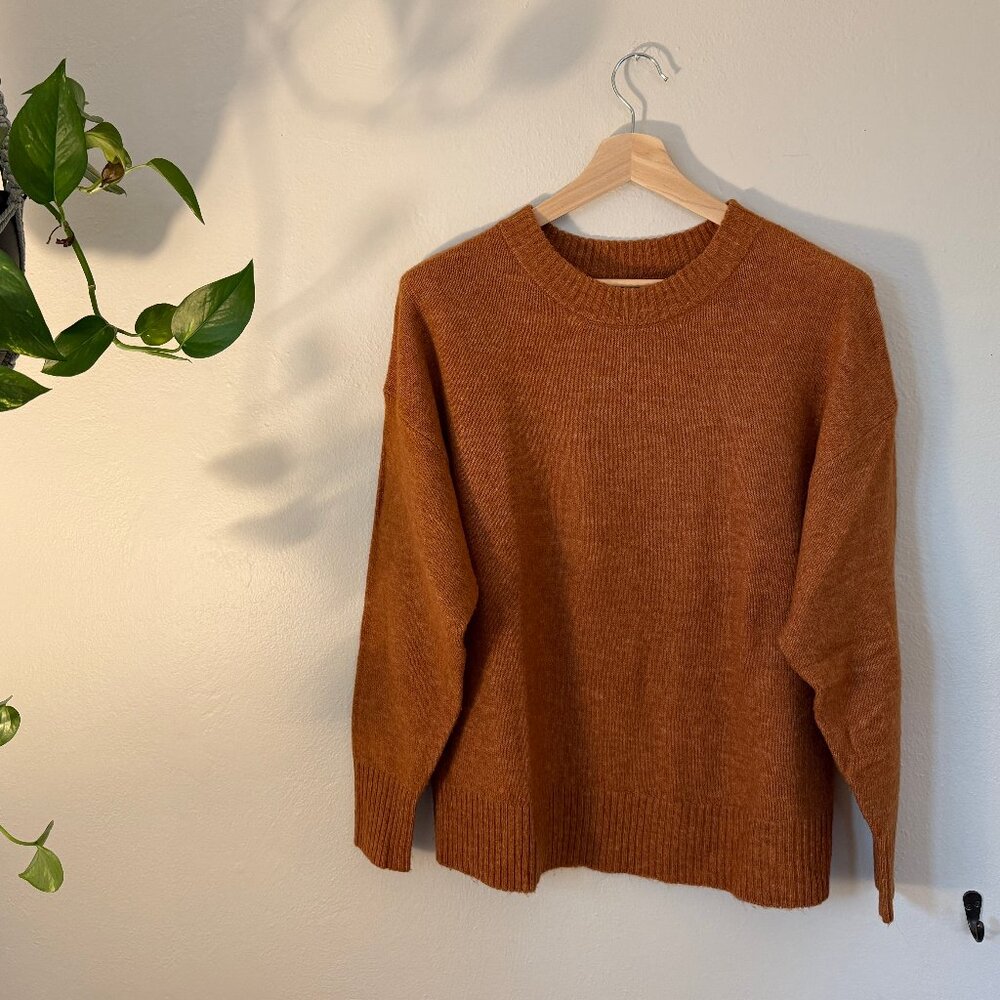 Rust Brown Knit Sweater